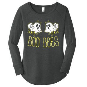 Boo Bees Funny Couples Halloween Costume For Adult Her Women's Perfect Tri Tunic Long Sleeve Shirt