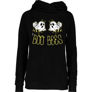 Boo Bees Funny Couples Halloween Costume For Adult Her Womens Funnel Neck Pullover Hood