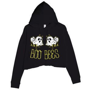 Boo Bees Funny Couples Halloween Costume For Adult Her Crop Fleece Hoodie