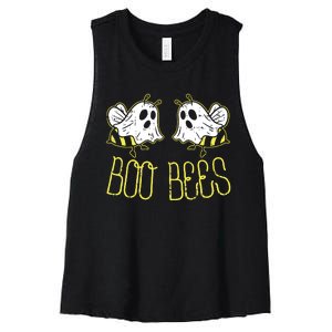 Boo Bees Funny Couples Halloween Costume For Adult Her Women's Racerback Cropped Tank