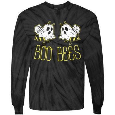 Boo Bees Funny Couples Halloween Costume For Adult Her Tie-Dye Long Sleeve Shirt