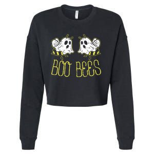 Boo Bees Funny Couples Halloween Costume For Adult Her Cropped Pullover Crew