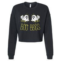 Boo Bees Funny Couples Halloween Costume For Adult Her Cropped Pullover Crew