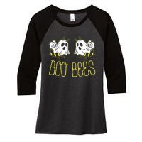 Boo Bees Funny Couples Halloween Costume For Adult Her Women's Tri-Blend 3/4-Sleeve Raglan Shirt