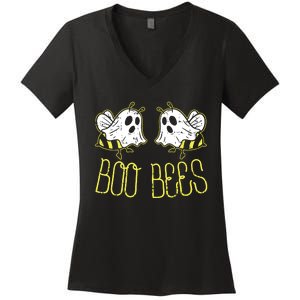 Boo Bees Funny Couples Halloween Costume For Adult Her Women's V-Neck T-Shirt