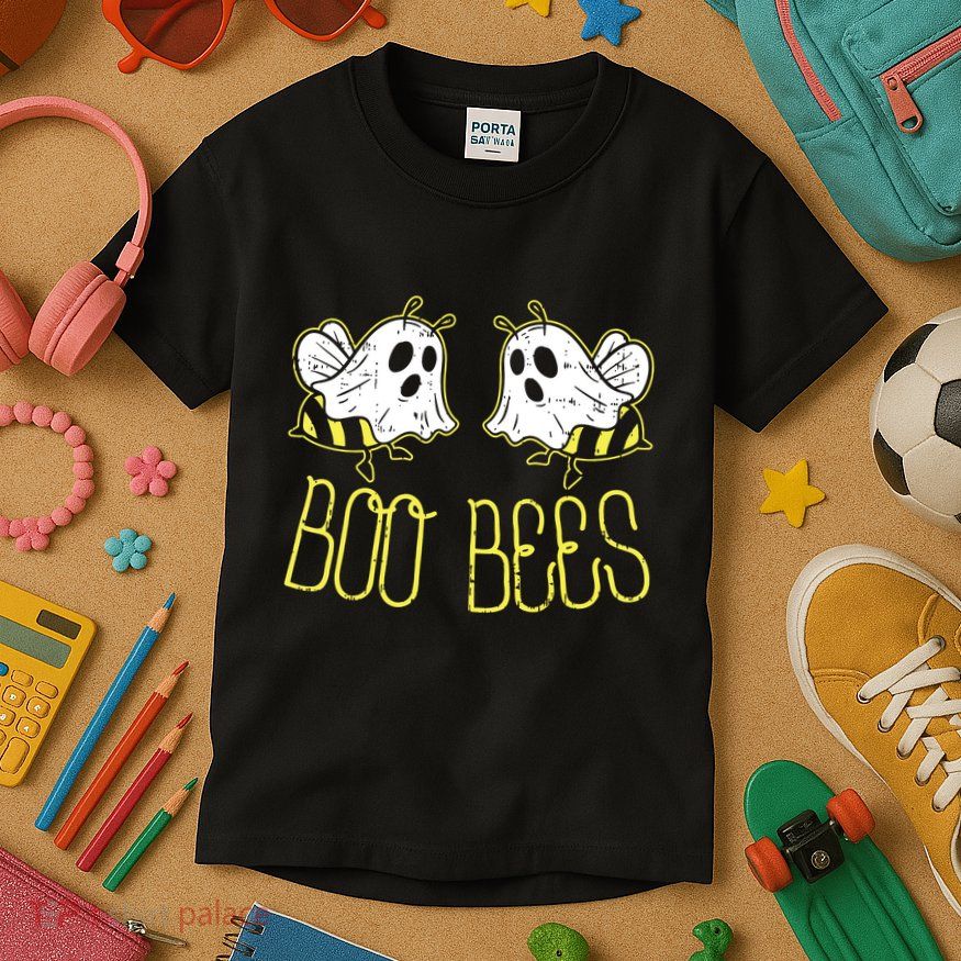 Boo Bees Funny Couples Halloween Costume For Adult Her Kids T-Shirt