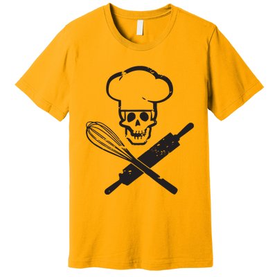 Badass Baker Funny Baking I Love Baking Humor Tee Premium T-Shirt