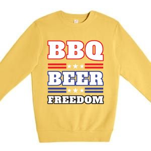 Bbq Beer Freedom 2020 Proud Meaningful Gift Premium Crewneck Sweatshirt