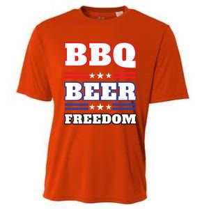 Bbq Beer Freedom 2020 Proud Meaningful Gift Cooling Performance Crew T-Shirt