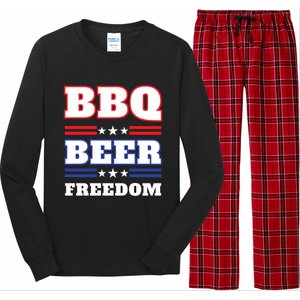 Bbq Beer Freedom 2020 Proud Meaningful Gift Long Sleeve Pajama Set