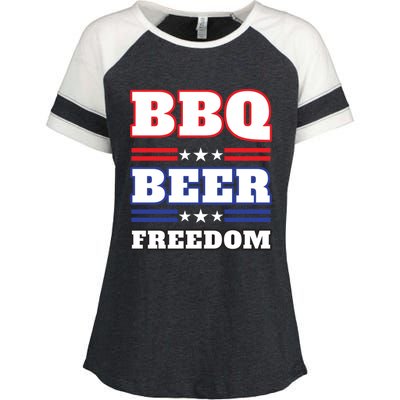 Bbq Beer Freedom 2020 Proud Meaningful Gift Enza Ladies Jersey Colorblock Tee