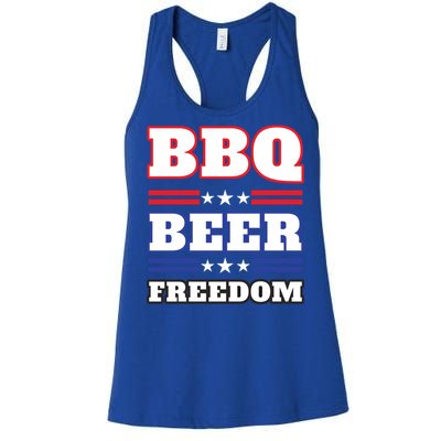 Bbq Beer Freedom 2020 Proud Meaningful Gift Women's Racerback Tank