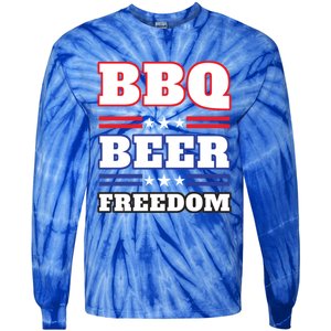 Bbq Beer Freedom 2020 Proud Meaningful Gift Tie-Dye Long Sleeve Shirt