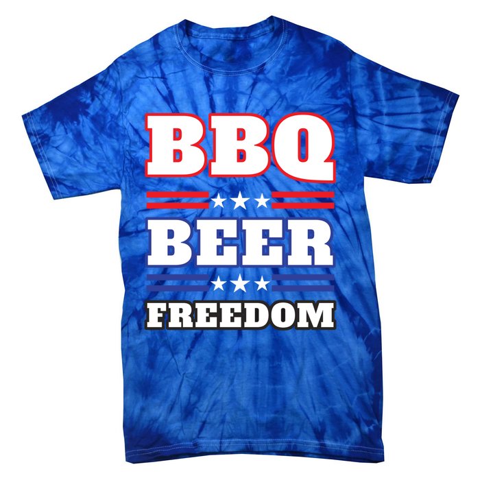 Bbq Beer Freedom 2020 Proud Meaningful Gift Tie-Dye T-Shirt