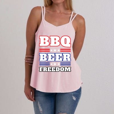 Bbq Beer Freedom 2020 Proud Meaningful Gift Women's Strappy Tank