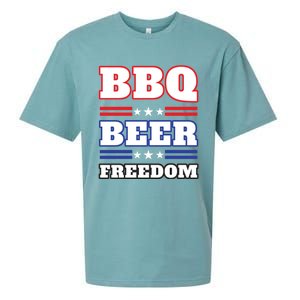 Bbq Beer Freedom 2020 Proud Meaningful Gift Sueded Cloud Jersey T-Shirt