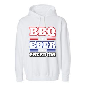 Bbq Beer Freedom 2020 Proud Meaningful Gift Garment-Dyed Fleece Hoodie