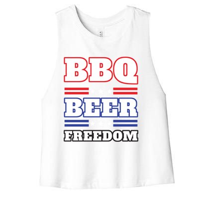 Bbq Beer Freedom 2020 Proud Meaningful Gift Women's Racerback Cropped Tank