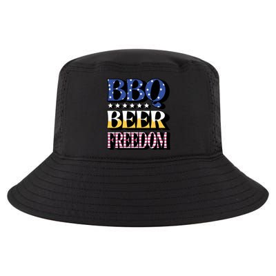 Bbq Beer Freedom 4th Of July America Pariotic Usa Party Gift Cool Comfort Performance Bucket Hat