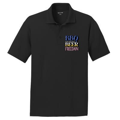 Bbq Beer Freedom 4th Of July America Pariotic Usa Party Gift PosiCharge RacerMesh Polo