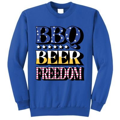 Bbq Beer Freedom 4th Of July America Pariotic Usa Party Gift Sweatshirt