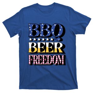 Bbq Beer Freedom 4th Of July America Pariotic Usa Party Gift T-Shirt