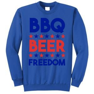 Bbq Beer Freedom 4th Of July Summer Party Gift America Usa Cool Gift Sweatshirt