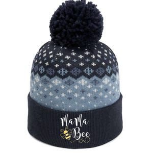 Birthday Bee Family Mama Bee Mom Mothers Gift For Women The Baniff Cuffed Pom Beanie