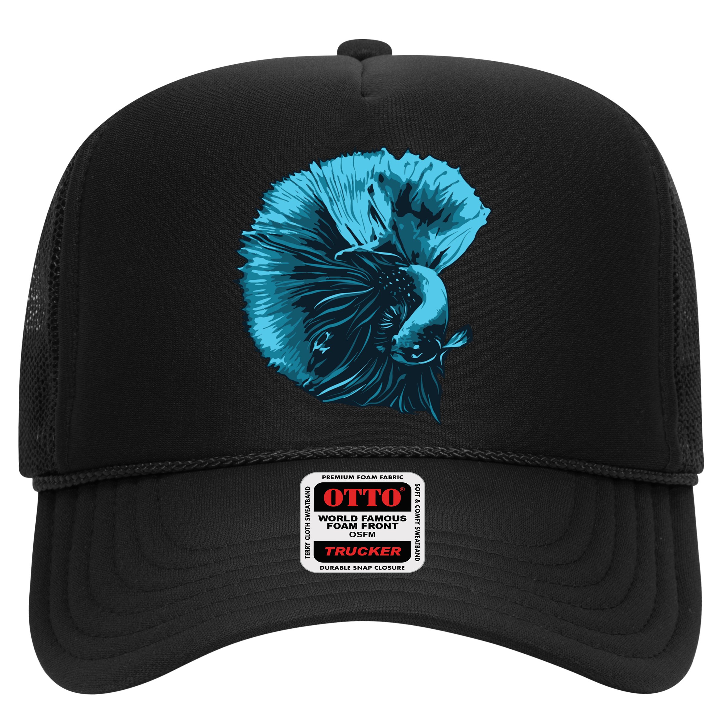 Blue Betta Fish And Siamese Fighting Fish Aquarium Owner Funny Gift Hat