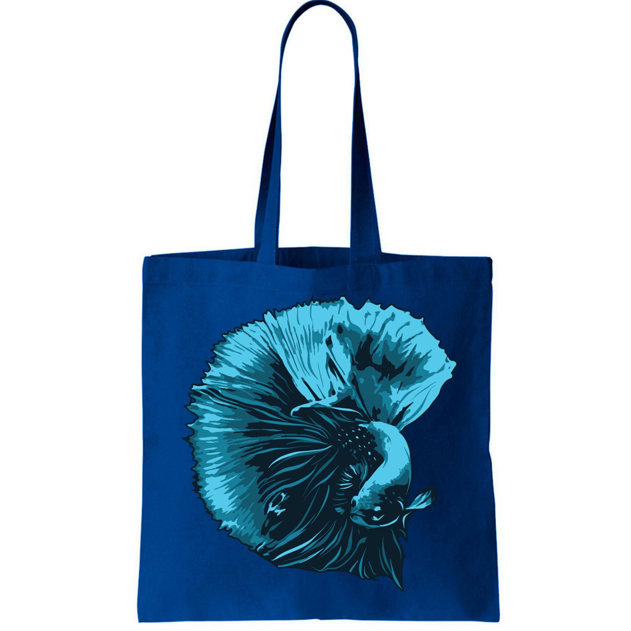 Blue Betta Fish And Siamese Fighting Fish Aquarium Owner Funny Gift Bag