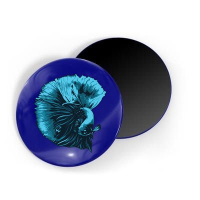 Blue Betta Fish And Siamese Fighting Fish Aquarium Owner Funny Gift Magnet