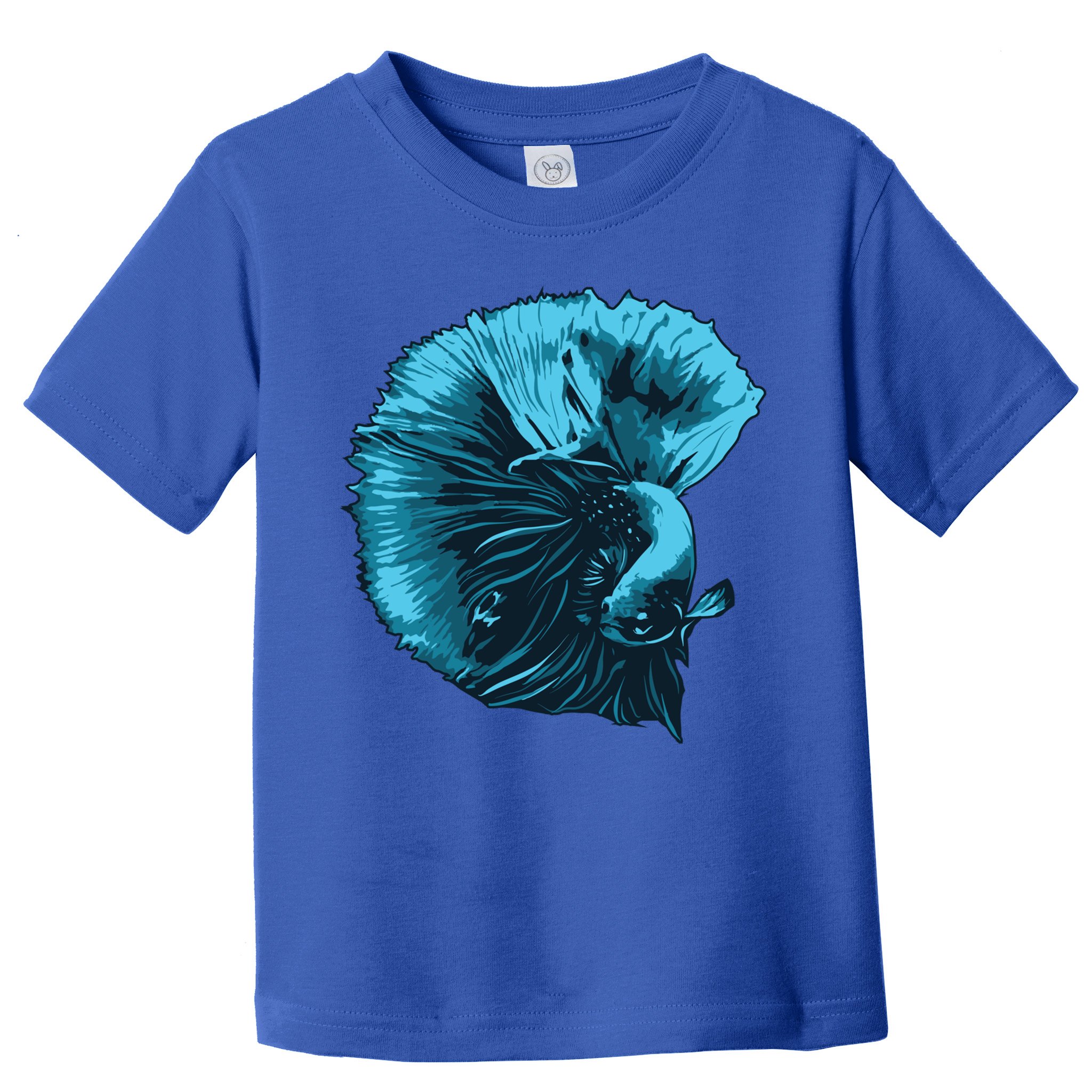 Blue Betta Fish And Siamese Fighting Fish Aquarium Owner Funny Gift Toddler T-Shirt