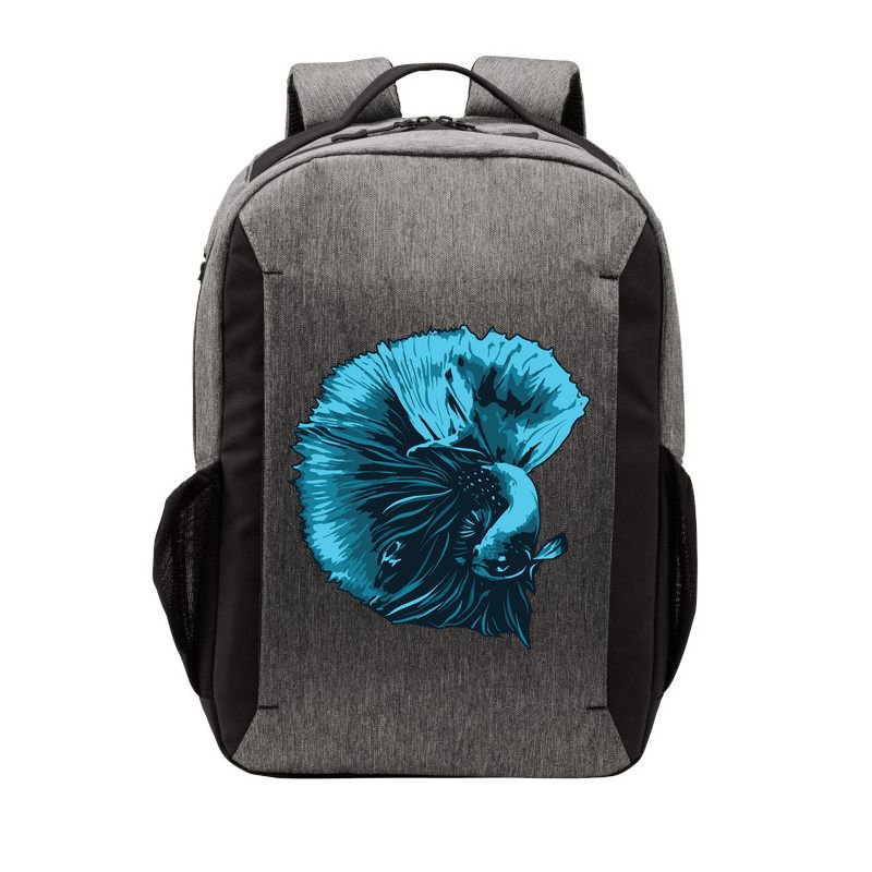 Blue Betta Fish And Siamese Fighting Fish Aquarium Owner Funny Gift Vector Backpack