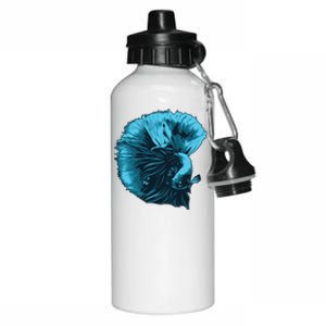 Blue Betta Fish And Siamese Fighting Fish Aquarium Owner Funny Gift Aluminum Water Bottle