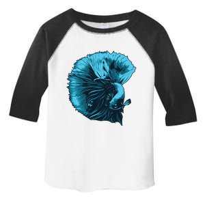 Blue Betta Fish And Siamese Fighting Fish Aquarium Owner Funny Gift Toddler Fine Jersey T-Shirt