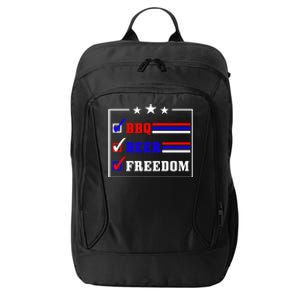 Bbq Beer Freedom Gift City Backpack