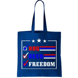 Bbq Beer Freedom Gift Tote Bag