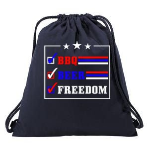 Bbq Beer Freedom Gift Drawstring Bag