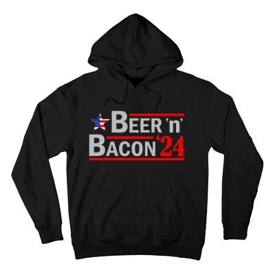 Beer & Bacon Funny Election 24 Hoodie