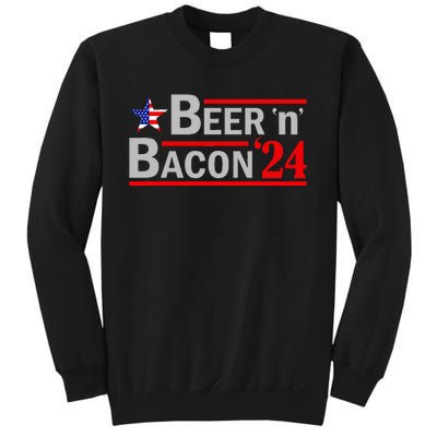 Beer & Bacon Funny Election 24 Sweatshirt