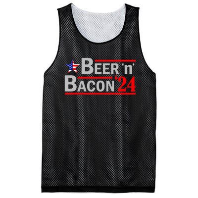 Beer & Bacon Funny Election 24 Mesh Reversible Basketball Jersey Tank