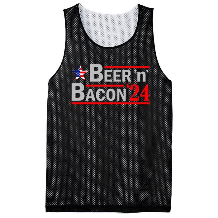 Beer & Bacon Funny Election 24 Mesh Reversible Basketball Jersey Tank