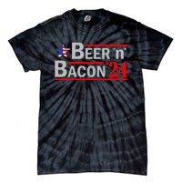 Beer & Bacon Funny Election 24 Tie-Dye T-Shirt