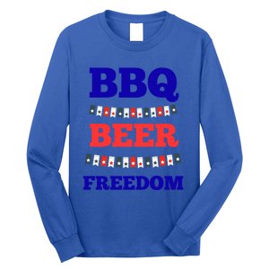 Bbq Beer Freedom Gift Long Sleeve Shirt