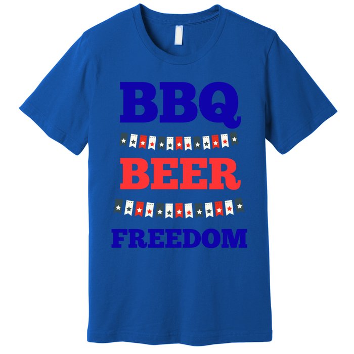 Bbq Beer Freedom Gift Premium T-Shirt