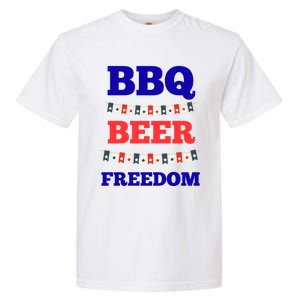 Bbq Beer Freedom Gift Garment-Dyed Heavyweight T-Shirt