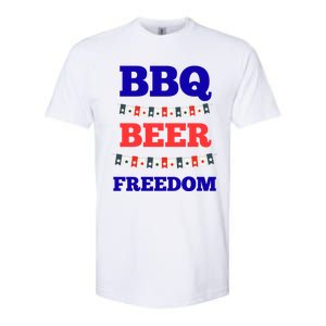 Bbq Beer Freedom Gift Softstyle CVC T-Shirt