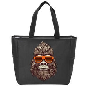 Bigfoot Birthday for Cool Striped Animal Theme Party Zip Tote Bag