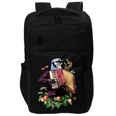 Blue Bird Fancy Animal Musician Impact Tech Backpack