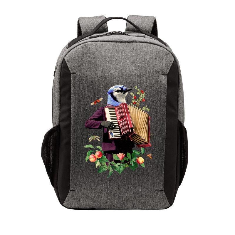 Blue Bird Fancy Animal Musician Vector Backpack